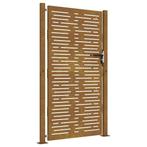 Poort Cortenstaal 105x205cm - Retourdeal - 40% Korting!, Met poort, Nieuw, Ophalen of Verzenden, Tuinhek