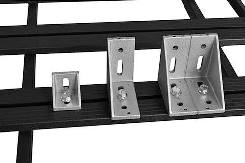 Upracks 63-A08787 Aluminium hoeksteun 87x87x87 mm., Auto diversen, Bagagerekken, Ophalen of Verzenden