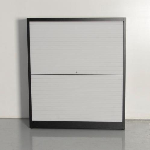 Kinnarps roldeurkast, zwart, 138,5 x 120 cm, incl, 2, Huis en Inrichting, Kasten | Roldeurkasten en Archiefkasten, Ophalen of Verzenden