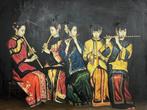 Scuola Giapponese (XX) - Concerto di flauti - NO RESERVE, Antiek en Kunst