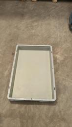 Kunststof stapelbak 600x400x75mm grijs, gebruikt, Doe-het-zelf en Verbouw, Kratten en Dozen, Gebruikt, 40 tot 60 cm, 50 tot 75 cm
