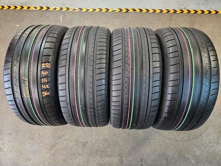 255/40/19 96W DUNLOP ZOMERBANDEN 7MM PROFIEL DEMO 4X, Auto-onderdelen, Banden en Velgen, 19 inch, Erkend duurzaam, Zomerbanden