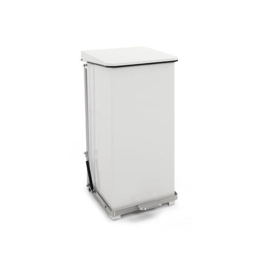 Industriële pedaalemmer 90 ltr - Wit, Huis en Inrichting, Woonaccessoires | Prullenbakken, Nieuw, Verzenden