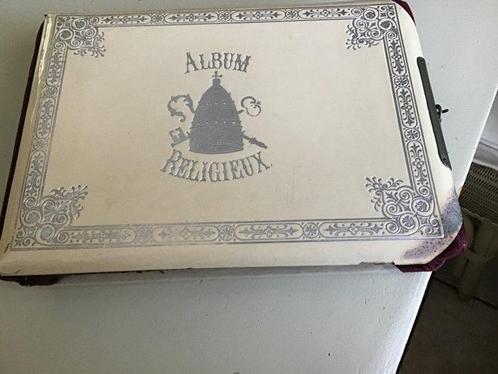 Prachtig album voor bid of communie prenten - Celluloid -, Antiek en Kunst, Antiek | Boeken en Bijbels
