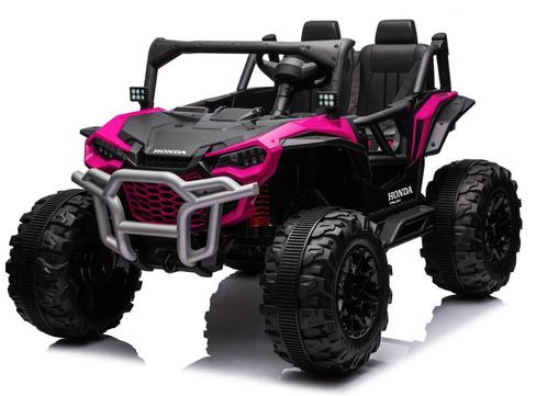 Roze kinderbuggy, HONDA TALON, 24V FULL options, RC, BT, FM, Kinderen en Baby's, Speelgoed | Speelgoedvoertuigen, Afstandsbediening