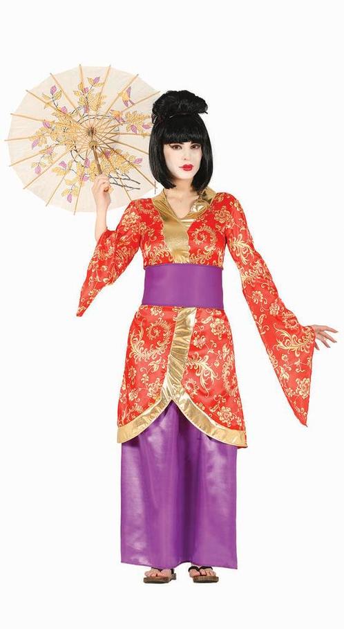 Geisha Kostuum Dames, Kleding | Dames, Carnavalskleding en Feestkleding, Nieuw, Verzenden