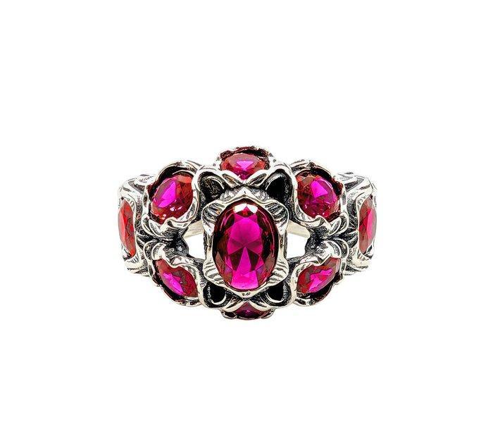 Zonder Minimumprijs - Ring Zilver Robijn - 8,50 kn., Sieraden, Tassen en Uiterlijk, Ringen