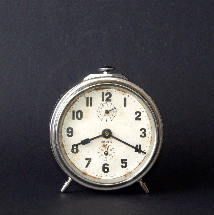 Wekker - Metaal, Glas, Chroom - 1950-1960, Antiek en Kunst, Curiosa en Brocante