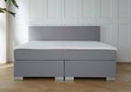 ACTIE! Boxspring Barcelona 180 200 Grijs, Huis en Inrichting, Verzenden, 180 cm, 200 cm, Nieuw