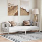 Bedbank Massief Hout | Tweedekansje | Logeerbed, 100 cm, Eenpersoons, Wit, Nieuw