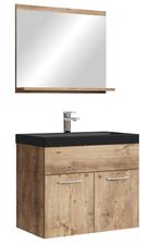 Badkamermeubel Montreal Set 02 60 x 35 cm Kastanje Eiken, Verzenden, Nieuw, Wastafelkast