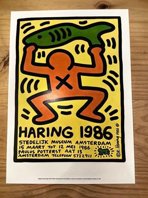 Keith Haring (after) - Exposición Museo Stedelijk Amsterdam, Antiek en Kunst, Kunst | Tekeningen en Foto's