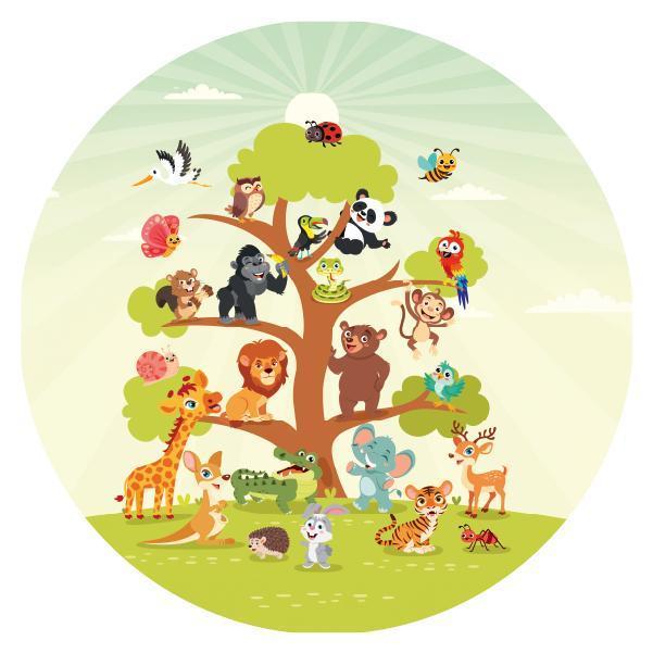 Babykamer Muurcirkel stickers Wanddecoratie, Huis en Inrichting, Woonaccessoires | Overige, Nieuw, Verzenden