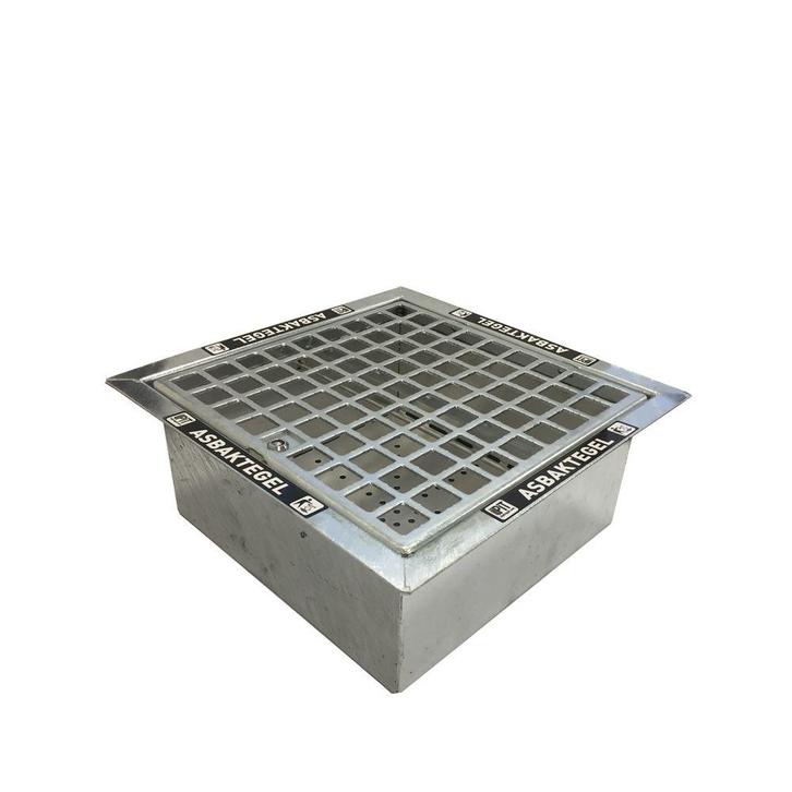 The DropPit Basic L asbaktegel 40x40 cm - verzinkt, Huis en Inrichting, Woonaccessoires | Prullenbakken, Nieuw, Verzenden