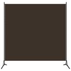 vidaXL Kamerscherm met 1 paneel 175x180 cm bruin, Verzenden, Nieuw