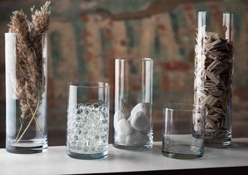 Cycly cilindervaas windlicht 30x9 cm, Huis en Inrichting, Woonaccessoires | Kunstplanten en Kunstbloemen, Nieuw, Ophalen of Verzenden