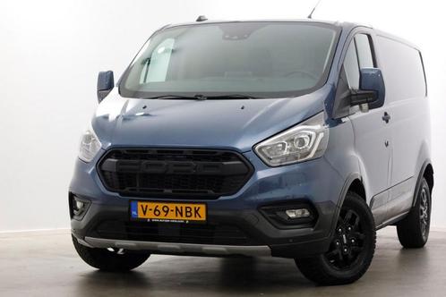 Ford Transit Custom 300 2.0 TDCI 130pk L1H1 Trail LED/Camera, Auto's, Bestelauto's, Dealer onderhouden, Lease, Zwart, Handgeschakeld