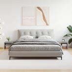 vidaXL Nachtkastjes 2 st 40x30x30 cm bewerkt hout grijs, Huis en Inrichting, Minder dan 45 cm, Verzenden, Nieuw, Minder dan 55 cm