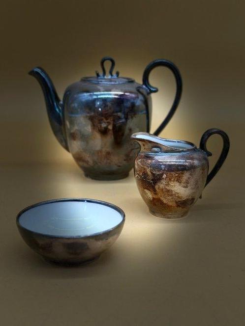 Harnas - Luxe theeset van verguld porselein – Tijdloze, Antiek en Kunst, Antiek | Meubels | Tafels