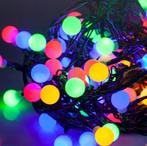 LED kerstverlichting - Gekleurde bolletjes - 100 stuks - 10, Diversen, Kerst, Nieuw, Ophalen of Verzenden