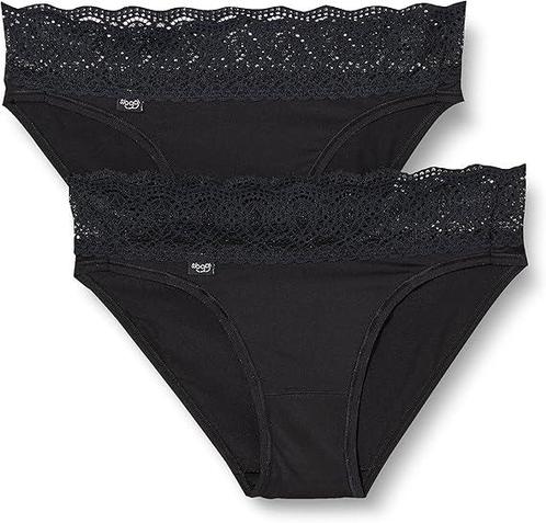 Sloggi Dames Pure Sense Luxe Tai C2P Slip zwart 40, Kleding | Dames, Ondergoed en Lingerie, Verzenden