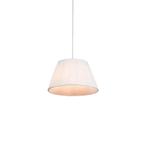 Retro hanglamp wit 35 cm - Plisse, Huis en Inrichting, Lampen | Hanglampen, Nieuw, Overige materialen, Retro, 75 cm of meer