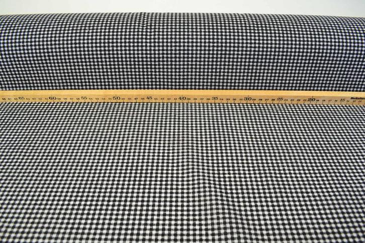 Boerenbont Ruitjes 0.3 CM Zwart, Hobby en Vrije tijd, Stoffen en Lappen