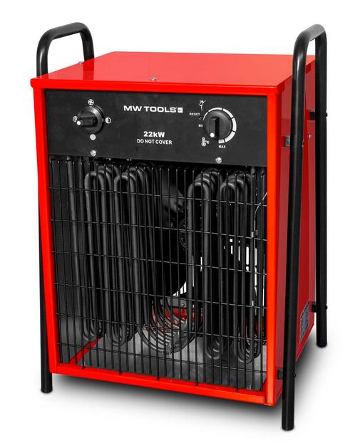 Warmeluchtblazer elektrisch 22kW 3x400V MW Tools, Doe-het-zelf en Verbouw, Verwarming en Radiatoren, Ophalen of Verzenden