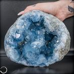 Natuurlijke celestiet-Druse Hemelsblauwe schat uit de aarde-