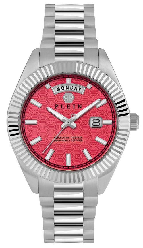 Philipp Plein PWPNA0224 Date Superlative Gent horloge, Sieraden, Tassen en Uiterlijk, Horloges | Heren, Staal, Nieuw, Staal, Overige merken