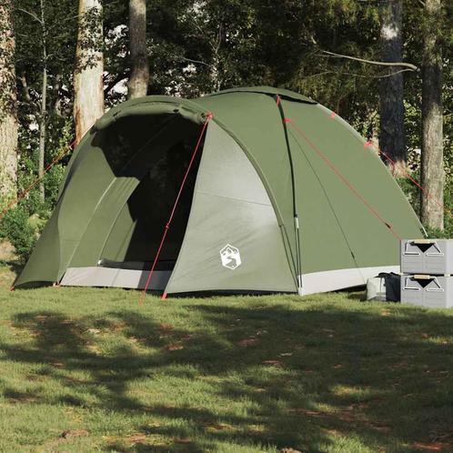 vidaXL Vistent 2-persoons waterdicht olijfgroen, Caravans en Kamperen, Tenten, Nieuw, tot en met 2, Verzenden
