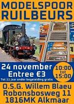 Zondag 24 november: Grote modelspoorbeurs Alkmaar, Nieuw, Gelijkstroom of Wisselstroom, Locomotief, Märklin