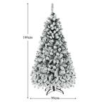 Coast 180 cm kerstboom met sneeuwpremium PVC -naalden met, Verzenden, Nieuw