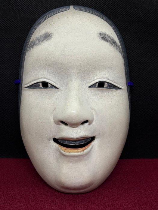 Noh masker - Hout, Artist: kubo - Van hoge kwaliteit, Antiek en Kunst, Antiek | Overige Antiek