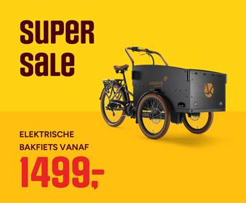 RAAKS elektrische bakfiets nu al va 1499 beste prijs NL! beschikbaar voor biedingen