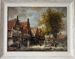 K Hoppe (XX) - Figures in a town street