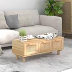 vidaXL Salontafel 80x40x30 cm bewerkt hout en grenenhout, Minder dan 50 cm, 50 tot 100 cm, Verzenden, Nieuw