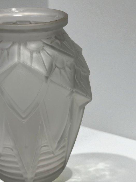 Muller Frères - Vaas - Glas - vaas en mat glas, Antiek en Kunst, Antiek | Glas en Kristal