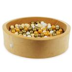 Gouden velvet ballenbak 110 x 30 cm met 400 duurzame ballen, Ophalen of Verzenden, Nieuw