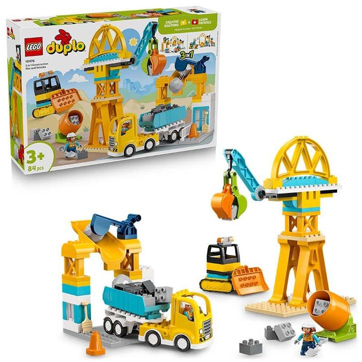 LEGO Duplo - 3 in 1 Construction Site and Vehicles 10476, Kinderen en Baby's, Speelgoed | Duplo en Lego, Ophalen of Verzenden