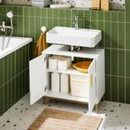 2dekans | SoBuy Badkamer Onderkast 60x30x59 cm – Wit –, Ophalen of Verzenden, Zo goed als nieuw