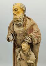 Beeld, San Giuseppe - 47 cm - Aardewerk, Hout, Textiel, Antiek en Kunst