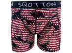 Boxershort - SQOTTON® - Jungle - Rood/Wit, Kleding | Heren, Ondergoed, Verzenden