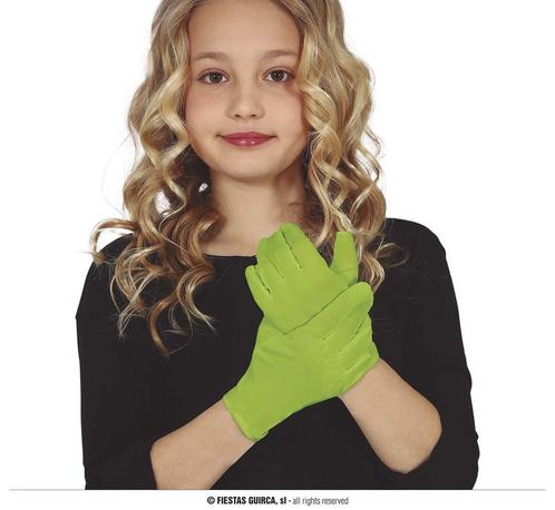 Groene kinderhandschoenen, Kleding | Dames, Carnavalskleding en Feestkleding, Nieuw, Ophalen of Verzenden