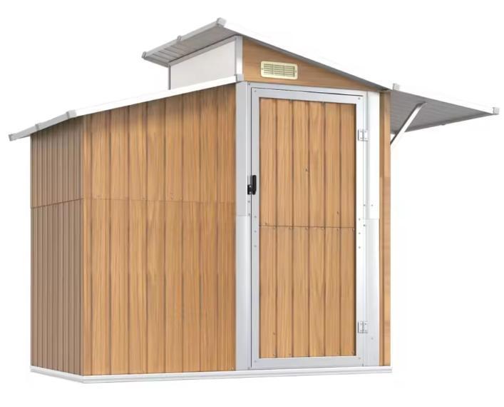 Metalen Tuinhuis van Gegalvaniseerd Staal 270x130cm, Tuin en Terras, Tuinhuizen, Nieuw, Verzenden