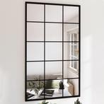 vidaXL Wandspiegels 2 st 100x60 cm metaal zwart, Huis en Inrichting, Woonaccessoires | Spiegels, Nieuw, Verzenden