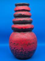 Vaas - Keramiek - Grote (52 cm) vintage lava-glazuurvaas in