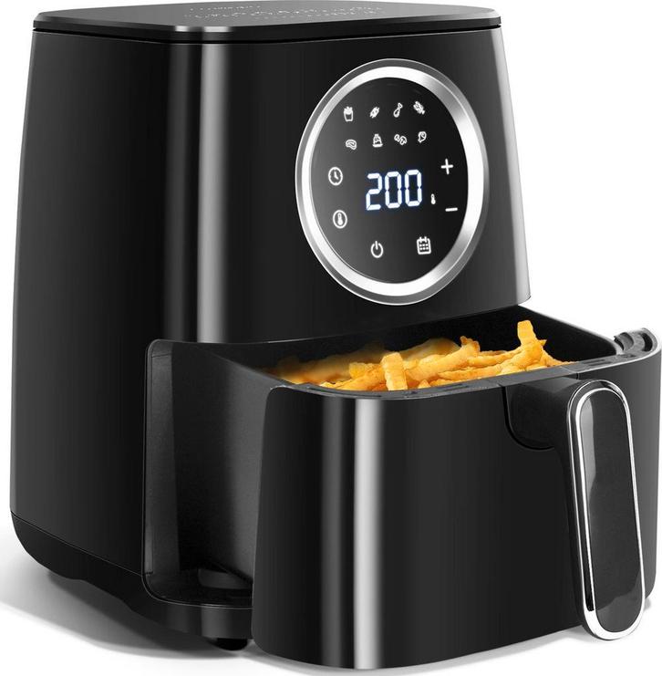 Airfryer - heteluchtfriteuse - 4.2L - 1400W - Zwart •, Witgoed en Apparatuur, Airfryers, Zo goed als nieuw, Verzenden