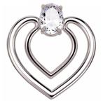 Fako Bijoux® - Sjaalklem - Hart Met Kristal - 40x43mm -, Verzenden, Nieuw