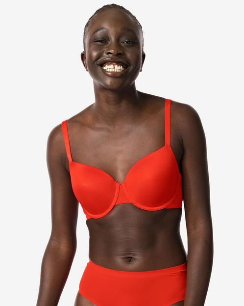 HEMA Voorgevormde bh met beugel rood, Kleding | Dames, Ondergoed en Lingerie, Verzenden